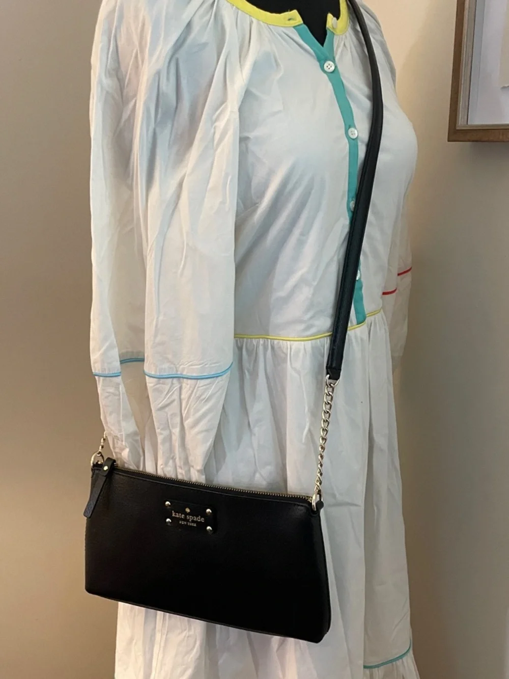 Kate Spade | Black Leather Byrd Wellesley Crossbody - Picture 2 of 6